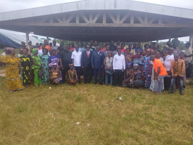 Côte d’Ivoire :  Restitution des Travaux Parlementaires et le phénomène de l’Orpaillage/ Le Député N’Dakpri échange avec ses parents d’Angoda 